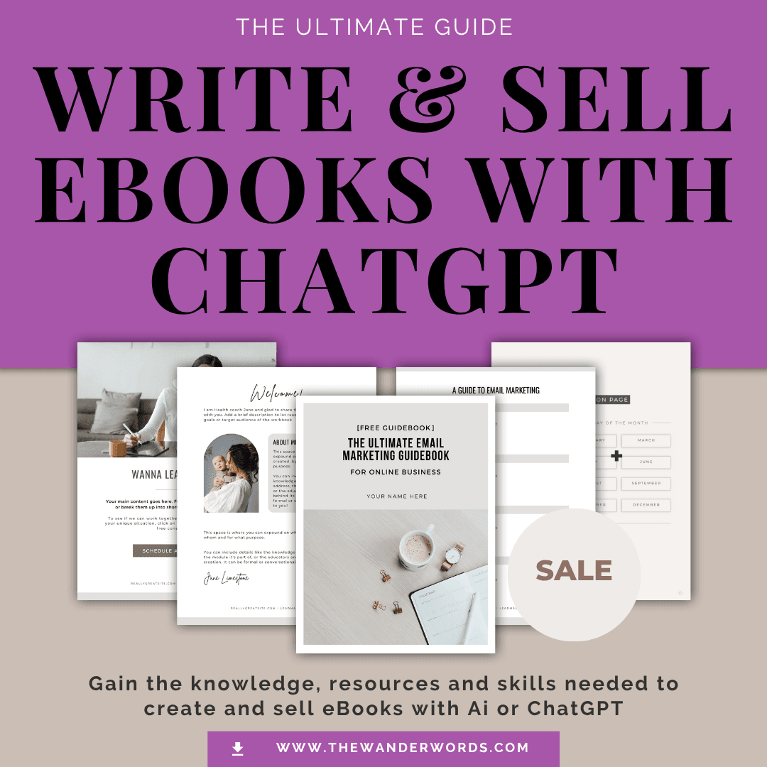Write & Sell eBooks with ChatGPT: Ultimate Guide - TheWanderWords