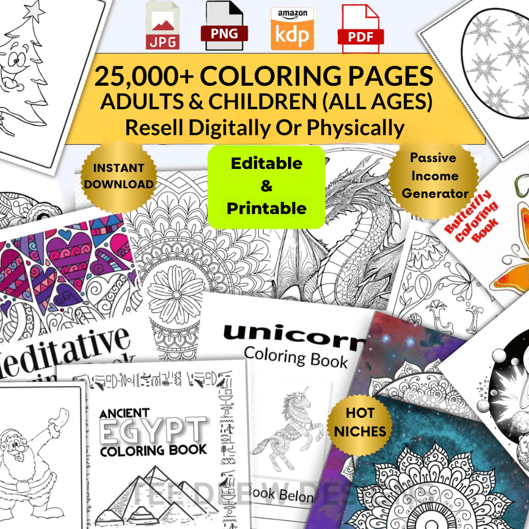 25,000+ Coloring Pages - TheWanderWords