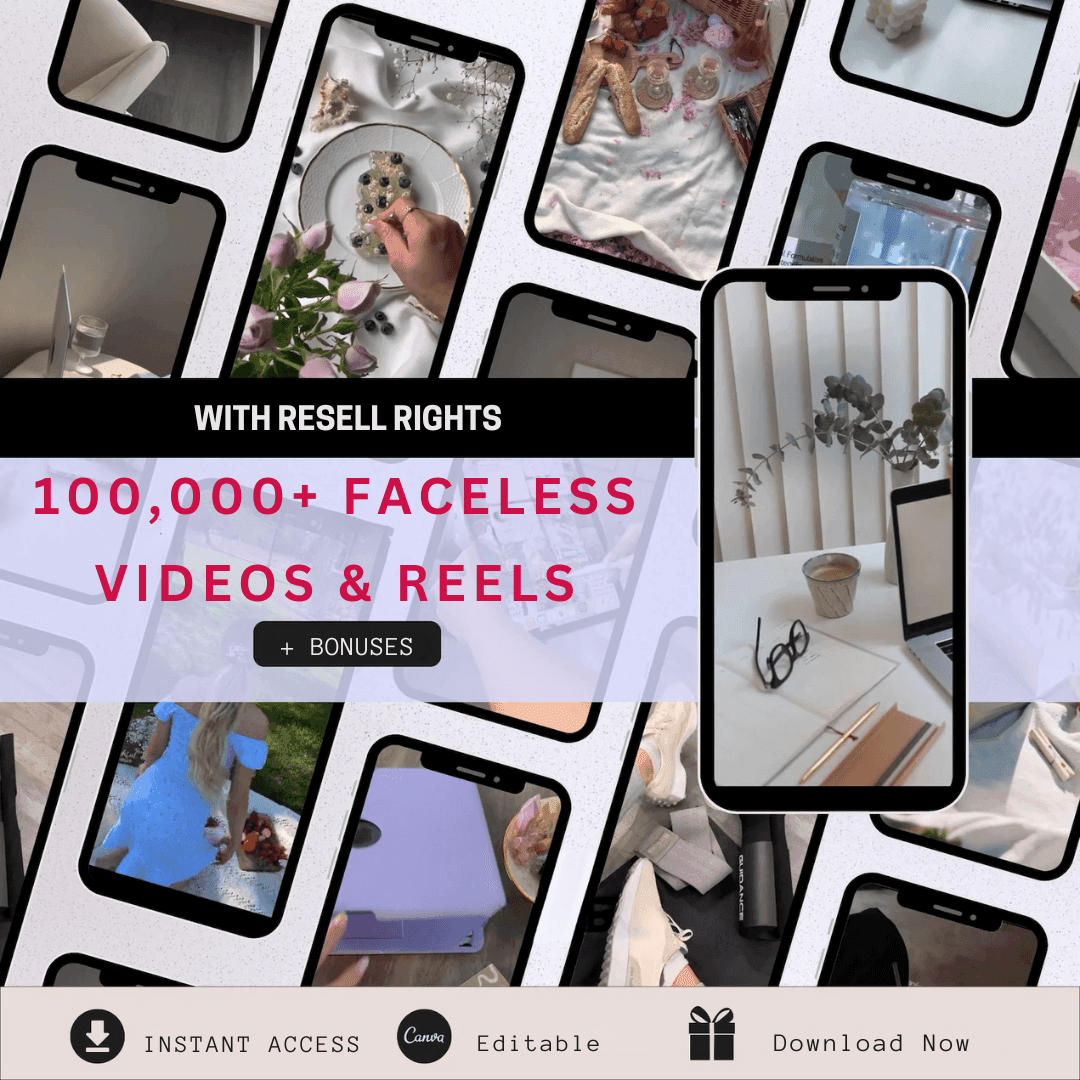 100,000+ Faceless Reels & Videos - TheWanderWords
