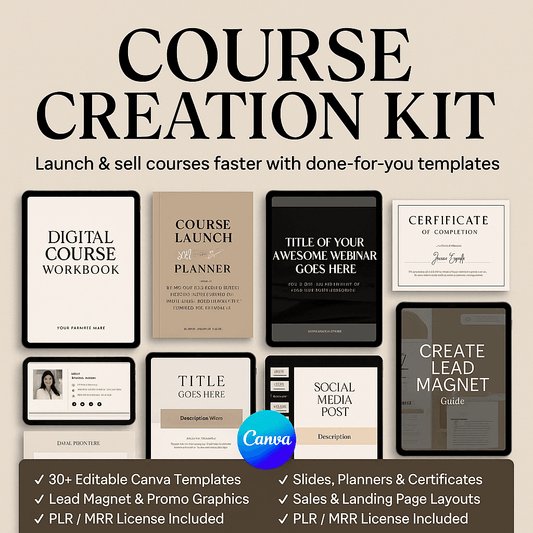 Course Creation Kit | Launch & Sell Your Online Course Like a Pro! - TheWanderWords