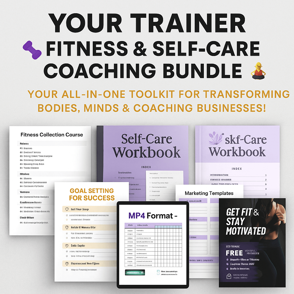 Your Trainer Fitness & Self-Care Coaching Bundle - - TheWanderWords