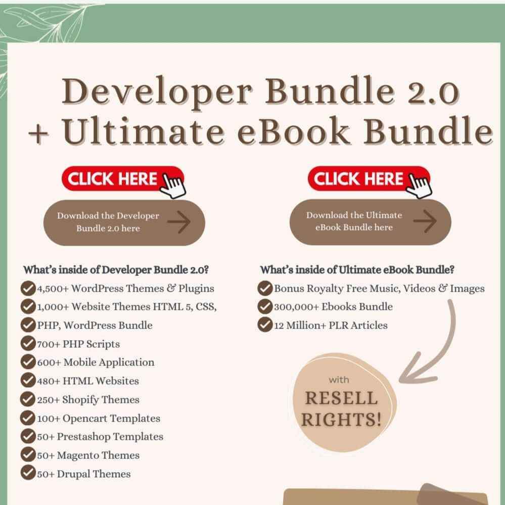 Developer Bundle
+ Huge eBooks Bundle - TheWanderWords