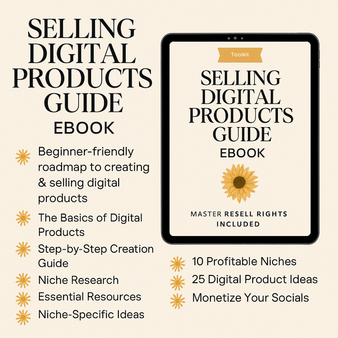 Selling Digital Products Guide - TheWanderWords