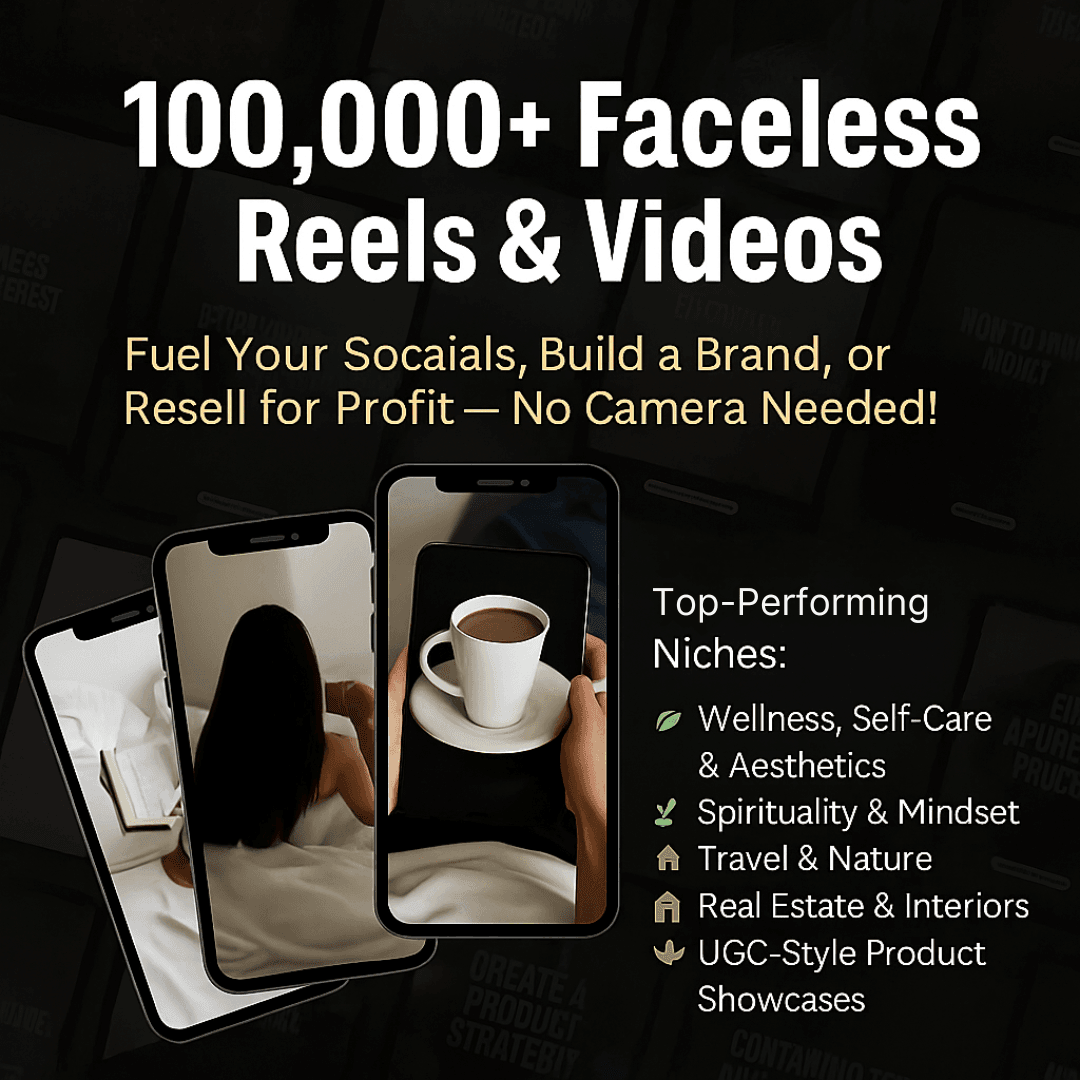 100,000+ Faceless Reels & Videos - TheWanderWords