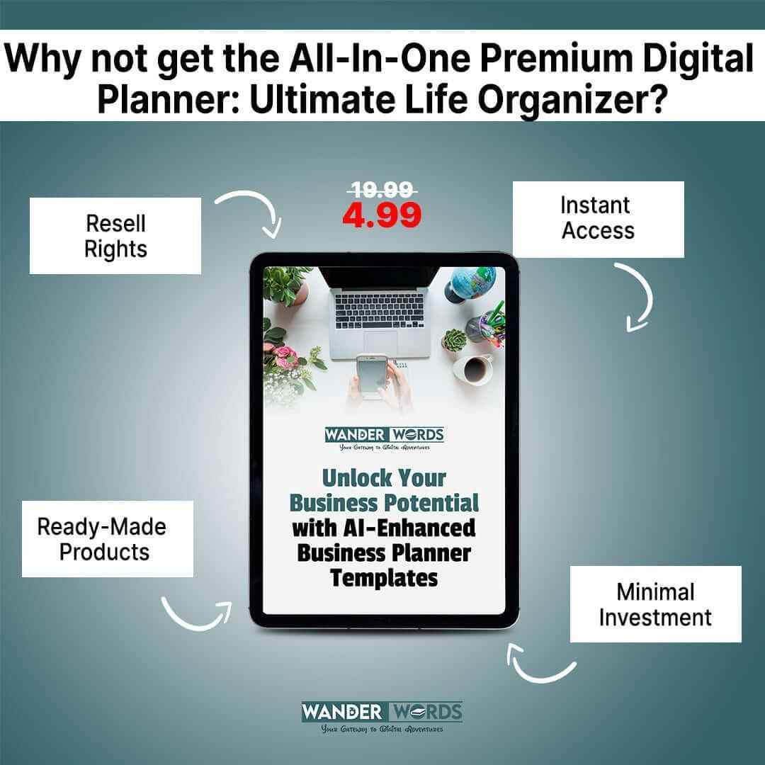 All-in-One Premium Business Digital Planner - TheWanderWords