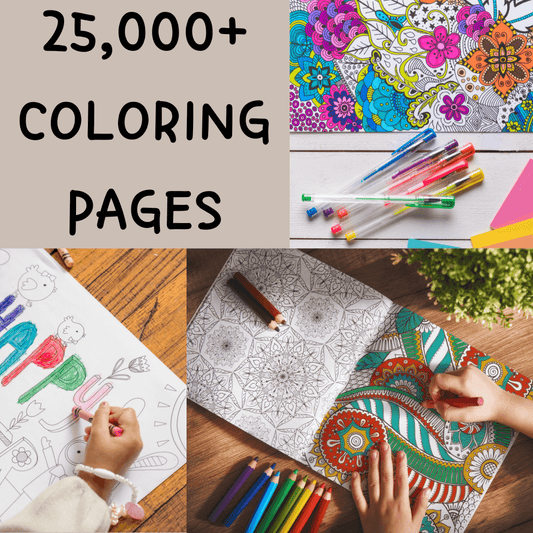 25,000+ Coloring Pages -  - TheWanderWords