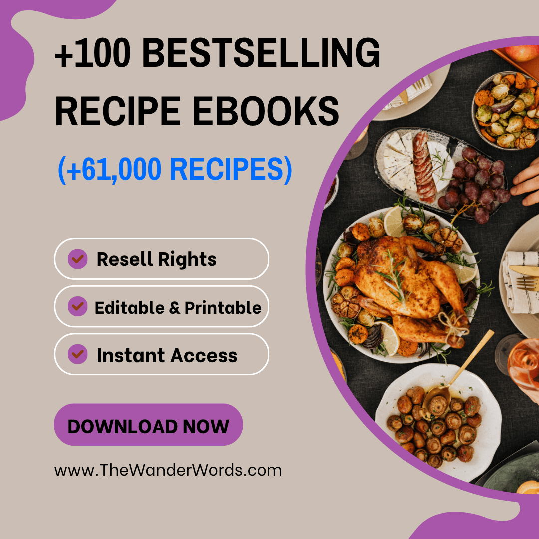 +100 Bestselling Recipe eBooks (+61,000 Recipes) - TheWanderWords