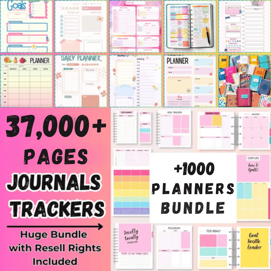+1000 Canva Planners (37,000 Pages) - TheWanderWords