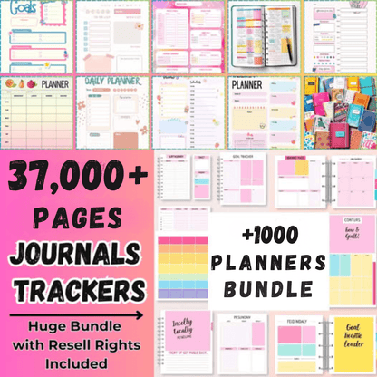 +1000 Canva Planners (37,000 Pages) - TheWanderWords