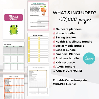 +1000 Canva Planners (37,000 Pages) - TheWanderWords