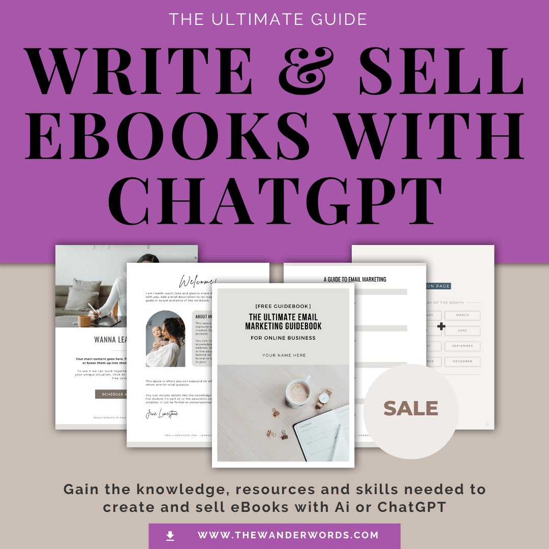Write & Sell eBooks with ChatGPT: Ultimate Guide -  - TheWanderWords