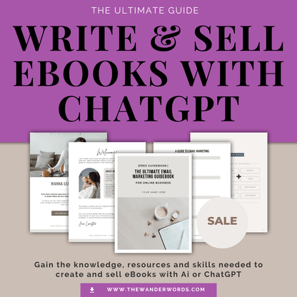 Write & Sell eBooks with ChatGPT: Ultimate Guide -  - TheWanderWords