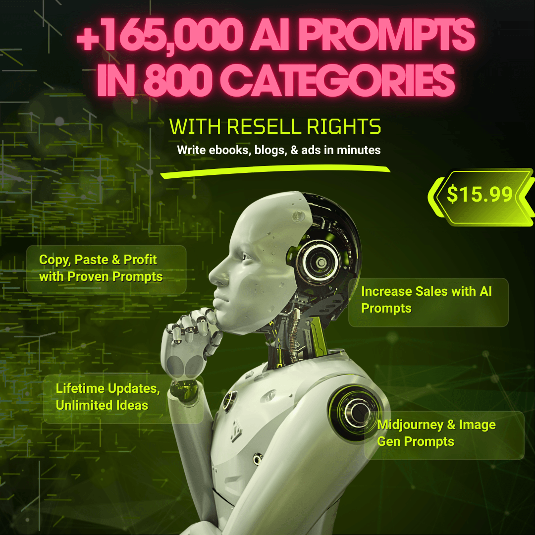 +165,000 AI Prompts in 800 Categories - TheWanderWords