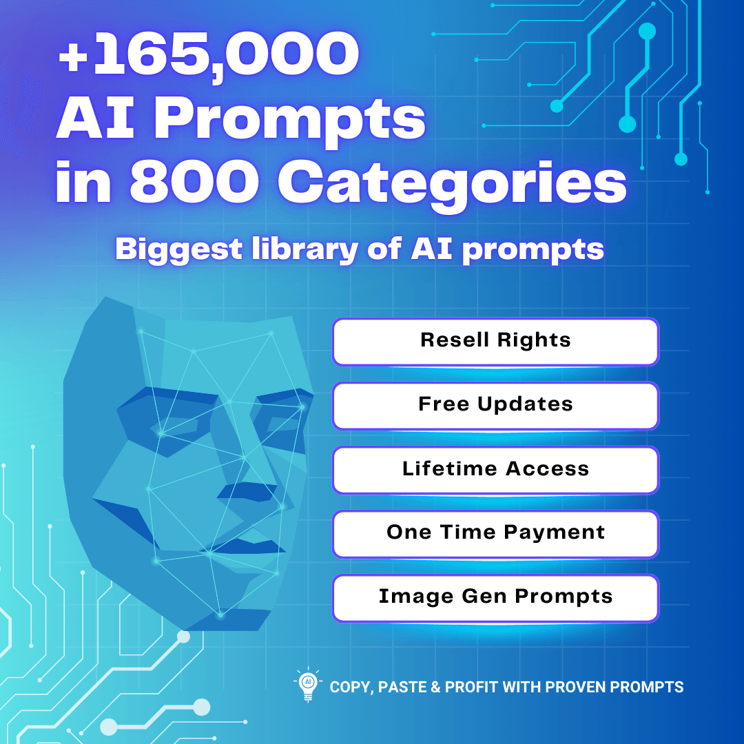+165,000 AI Prompts in 800 Categories - TheWanderWords
