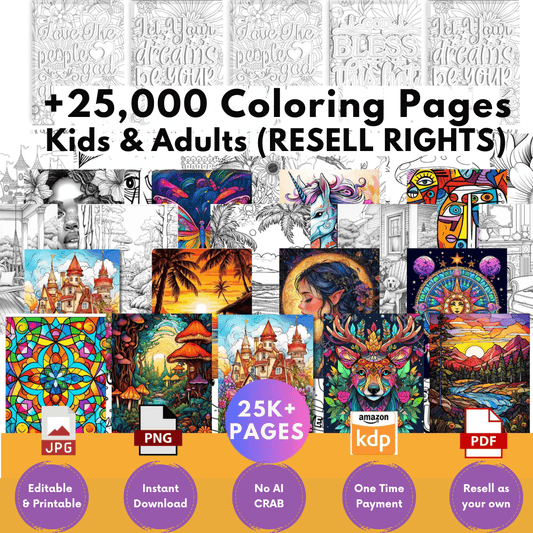 25,000+ Coloring Pages - TheWanderWords