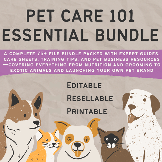 Pet Care 101 Bundle -  - TheWanderWords
