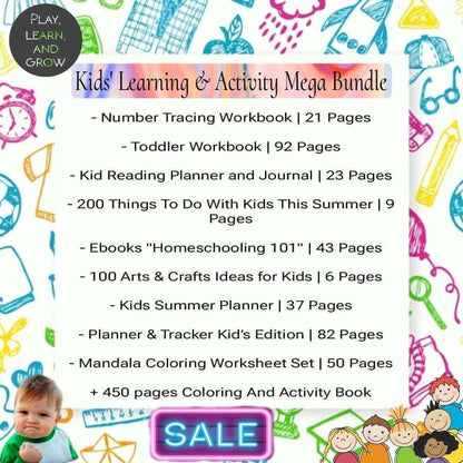 Kids' Learning & Activity Mega Bundle