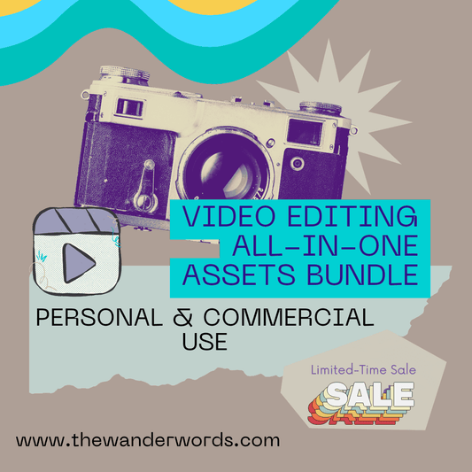Video Editing All-In-One Assets Bundle -  - TheWanderWords